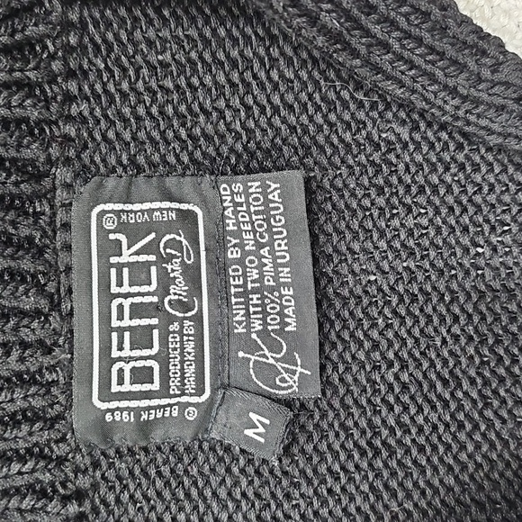 Berek Black Sweater with Red, Gold, and White Nautical Accents - Picture 11 of 11